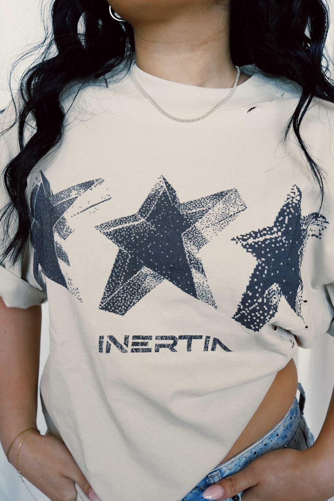 Digital Star Vintage Tee – Off White